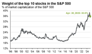 S&P 500 Index Weighting of Top 10 Stocks